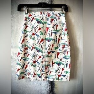 Vintage PIA RUCCI Leather Pencil Skirt XS